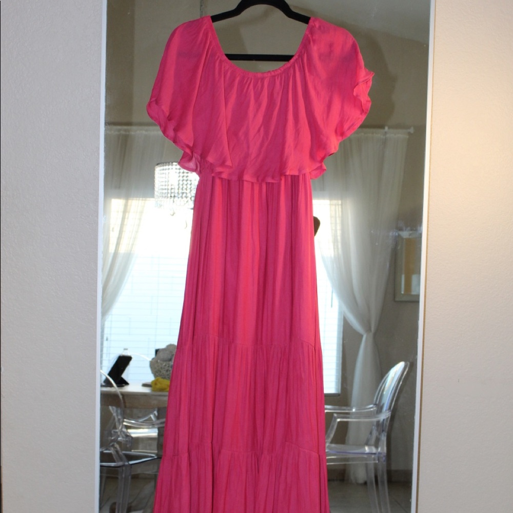 Pink maxi dress